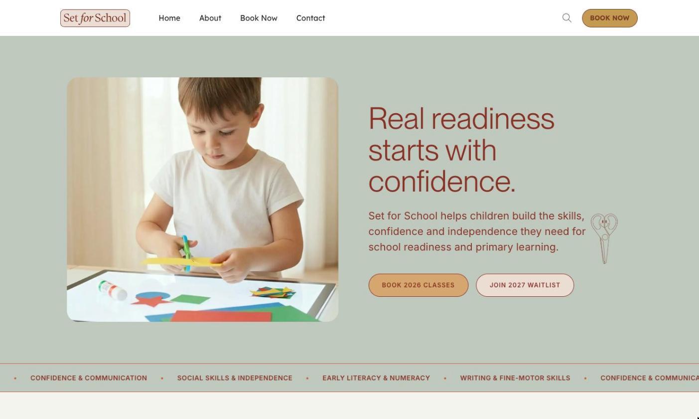 Set for School website